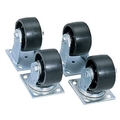 Casterhq 4" Caster Set 4Pc For Jobox And Jobsite Products, Sold As 1 Set BK7-DGV-BU3